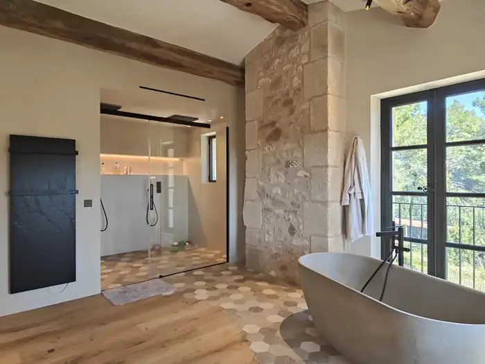 La salle de bains de la master suite