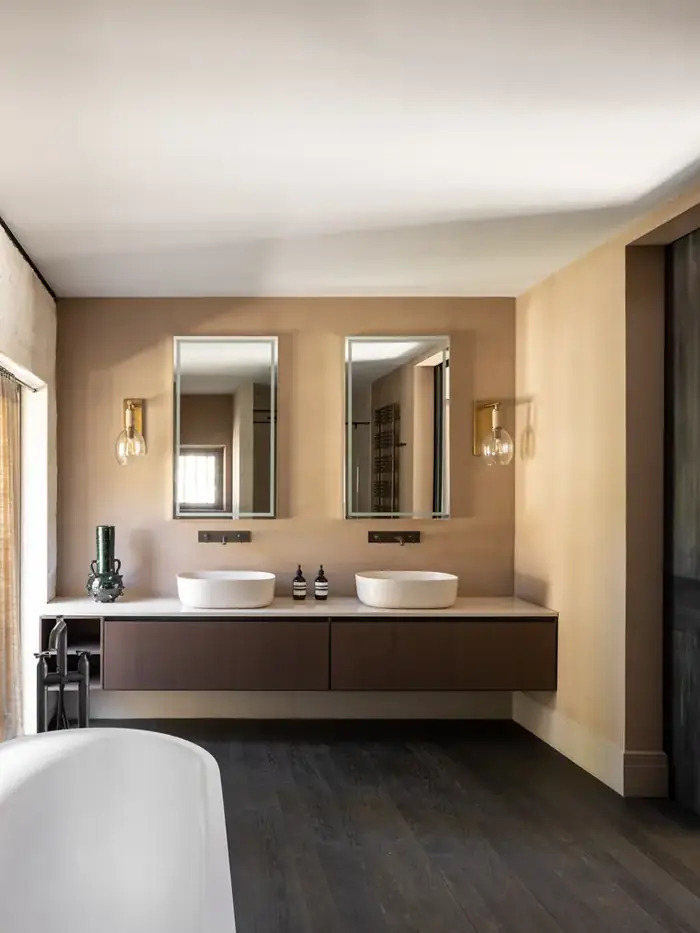 Baignoire et double vasque